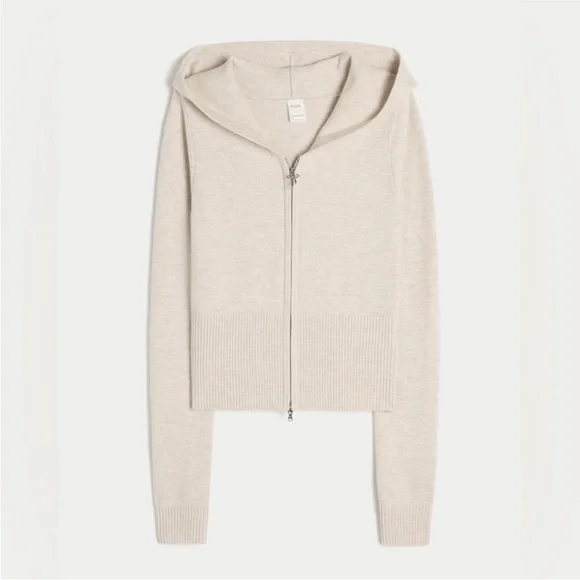 HOLLISTER Gilly Hicks Zip-Up Sweater Hoodie - Picture 2 of 5